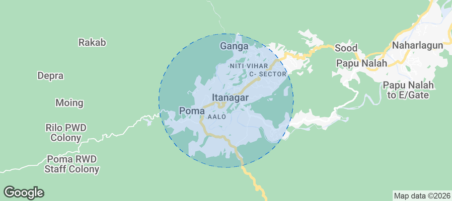 Itanagar Airbnb map